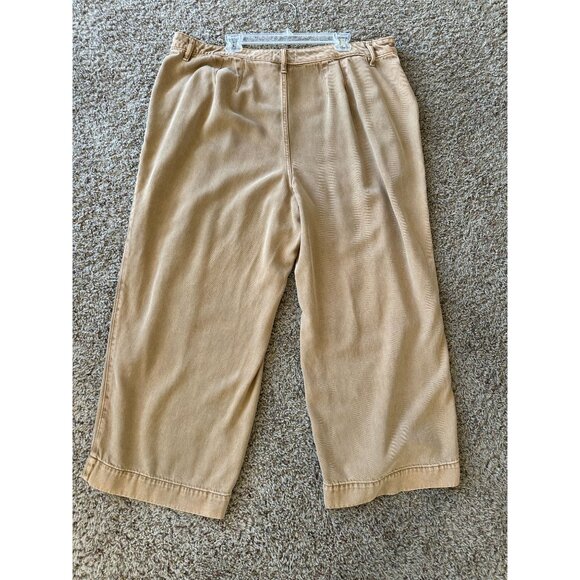 Lane Bryant Womens Mid-Rise Wide Leg Tan Pants Size 20 Casual Relaxed Fit - Picture 3 of 9